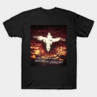 Winged creature with crown. Angel or Demon? T-Shirt